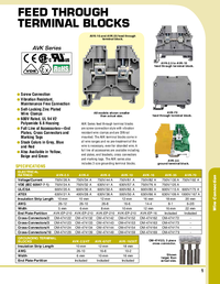 Thumbnail of document Data Sheet - OM-474152 AVK Series Feed Through DIN Rail Mounting Terminal Blocks